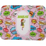 Woman Superhero Memory Foam Bath Mat - 48"x36" (Personalized)