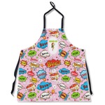 Woman Superhero Apron Without Pockets w/ Name or Text