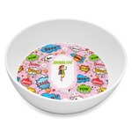 Woman Superhero Melamine Bowl - 8 oz (Personalized)