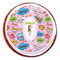 Woman Superhero Printed Icing Circle - Large - On Cookie