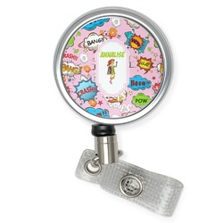 Woman Superhero Retractable Badge Reel (Personalized)