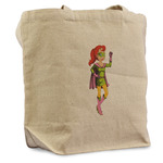 Woman Superhero Reusable Cotton Grocery Bag - Single