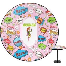 Woman Superhero Round Table - 30" (Personalized)