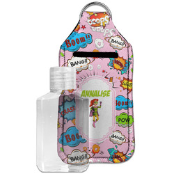 Woman Superhero Hand Sanitizer & Keychain Holder - Large (Personalized)