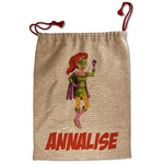 Woman Superhero Santa Sack - Front