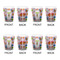 Woman Superhero Shot Glass - White - Set of 4 - APPROVAL