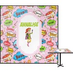 Woman Superhero Square Table Top - 30" (Personalized)