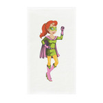 Woman Superhero Guest Paper Towels - Full Color - Standard