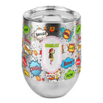 Woman Superhero Stemless Wine Tumbler - Full Print (Personalized)