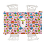 Woman Superhero Tablecloth - 58"x102" (Personalized)