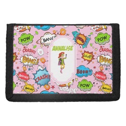 Woman Superhero Trifold Wallet (Personalized)