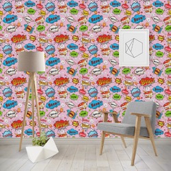 Woman Superhero Wallpaper & Surface Covering (Peel & Stick - Repositionable)