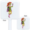 Woman Superhero White Plastic Stir Stick - Double Sided - Approval