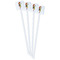 Woman Superhero White Plastic Stir Stick - Double Sided - Square - Front