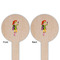 Woman Superhero Wooden 6" Food Pick - Round - Double Sided - Front & Back