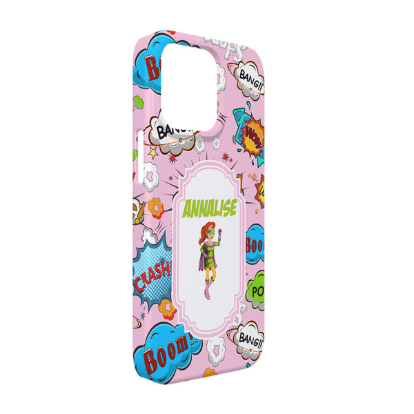 Custom Woman Superhero iPhone Case - Plastic - iPhone 13 Pro (Personalized)