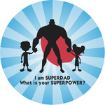 Super Dad Multipurpose Round Labels - 1"