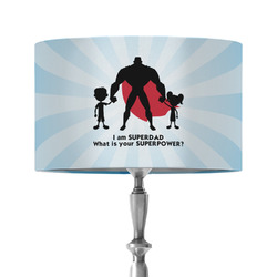 Super Dad 12" Drum Lamp Shade - Fabric