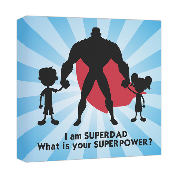 Custom Super Dad Canvas Print - 12x12