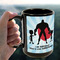 Super Dad 15oz. Black Mug - LIFESTYLE