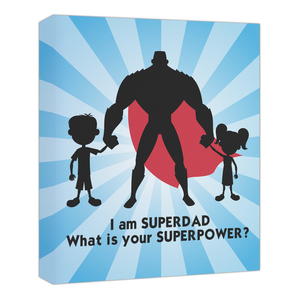 Custom Super Dad Canvas Print - 20x24