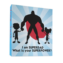 Super Dad 3 Ring Binder - Full Wrap - 1"