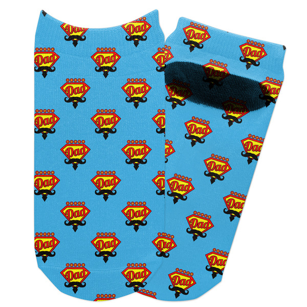 Custom Super Dad Adult Ankle Socks