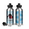 Super Dad Aluminum Water Bottle - Front and Back