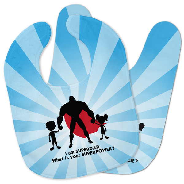 Custom Super Dad Baby Bib