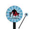 Super Dad Black Plastic 5.5" Stir Stick - Round - Closeup