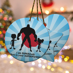 Super Dad Ceramic Ornament