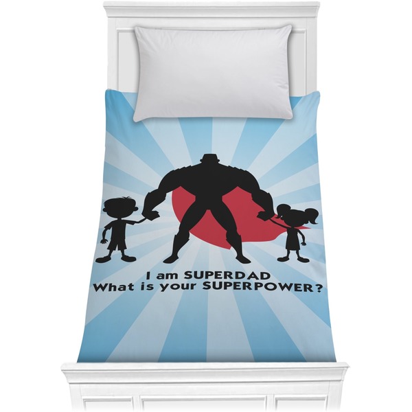 Custom Super Dad Comforter - Twin XL