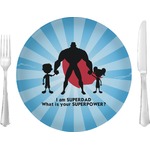 Super Dad 10" Glass Lunch / Dinner Plates - Single or Set