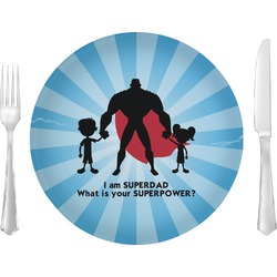 Super Dad Glass Lunch / Dinner Plate 10"
