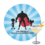 Super Dad Printed Drink Topper - 3.25"