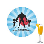 Super Dad Printed Drink Topper - 2.15"