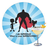 Super Dad Printed Drink Topper - 3.5"