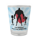 Super Dad Glass Shot Glass - 1.5 oz - Set of 4