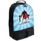 Super Dad Large Backpack - Black - Angled View