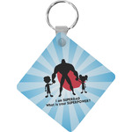 Super Dad Diamond Plastic Keychain