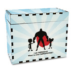 Super Dad Wood Recipe Box - Full Color Print