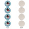 Super Dad Round Linen Placemats - APPROVAL Set of 4 (single sided)