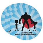 Super Dad Round Paper Coasters