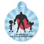 Super Dad Round Pet ID Tag