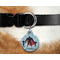 Super Dad Round Pet Tag on Collar & Dog