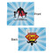 Super Dad Security Blanket - Front & Back View