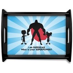 Super Dad Black Wooden Tray - Large