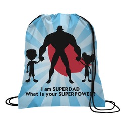 Super Dad Drawstring Backpack - Large