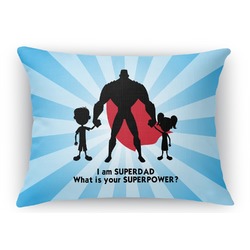 Super Dad Rectangular Throw Pillow Case