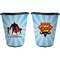 Super Dad Trash Can Black - Front and Back - Apvl